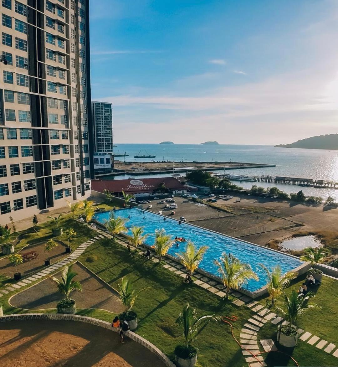 Seaview Luxury Condo Homestay 2Bed 2Bath Jesselton Quay By R2 Residence Kota Kinabalu Eksteriør bilde
